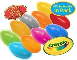 Crayola Silly Putty Gift Set – 10 Pack Bundle Original Metallic Changeable Glow