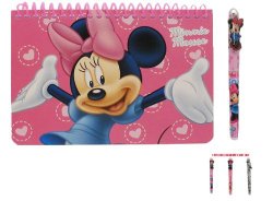 Disney Minnie Mouse Spiral Autograph Book Pink and 1 Beatiful Pen