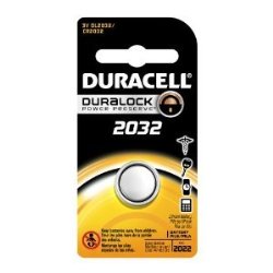 Duracell DL2032 Lithium Coin Battery, 2032 Size, 3V, 230 mAh Capacity (Case of 6)
