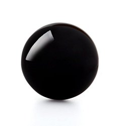 Eachbid Natural Black Obsidian Sphere Large Crystal Ball Healing Stone Dia. 40mm