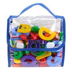 Edukid Toys Magnetic Letters and Numbers – 72 Pcs in a Tote Bag