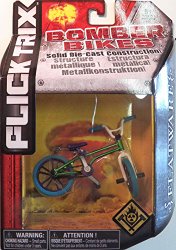 Flick Trix Die-cast Bomber Bikes – Flatware (Green, Purple, Blue, White)