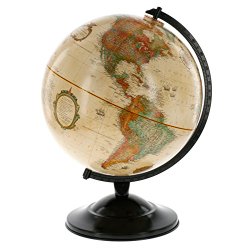 Globe With Antique Shading – Raised Relief Topographical Political Globe – 2015 Country Lines (12″ Diameter)