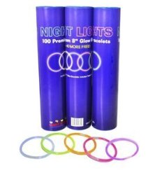 Glow Stick Bracelets- Tube of 100 8″ Premium Glow Stick Bracelets Plus 10 Free (110 Bracelets Total)