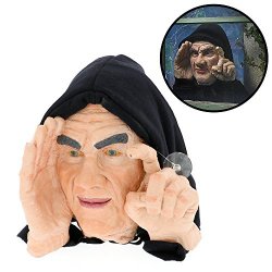 Halloween Decoration – Scary Peeper – Tapping Peeper – The True-to-Life Motion Activated Window Prop that really taps on your window