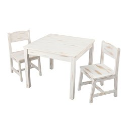KidKraft Aspen Table and 2-Chair Set-Distressed