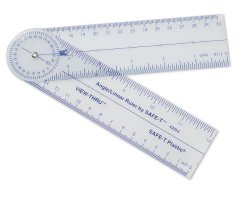 Learning Resources Safe-T Angle Linear Ruler/Card