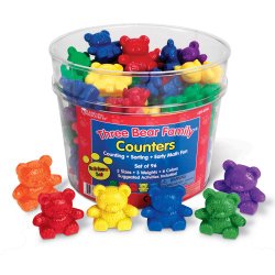 Learning Resources Three Bear Family Rainbow Counters