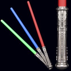 LED Light Up Futuristic Weapons with motion activated Sound (3-Pack)