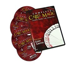 Magic DVD Set – Complete Card Magic 7 Volume Set on 4 DVDs – Teaches Over 120 Card Trick Effects