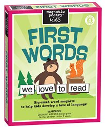 Magnetic Poetry – First Words Kit – Words for Refrigerator – Write Poems and Letters on the Fridge – Made in the USA