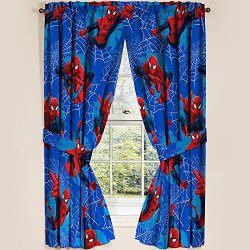 Marvel Ultimate Spiderman Spider-Man Panels Drapes Curtains, Set of 2, 42″ x 63″ each