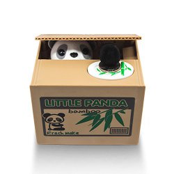 Matney® Stealing Coin Panda Box – Piggy Bank – Panda Bear – English Speaking – Great Gift for Any Child