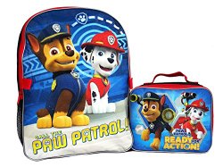 Nickelodeon Paw Patrol Kids’ 16″ Backpack 9″ Lunchbag Set