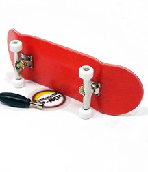 P-Rep Red Complete Wooden Fingerboard with Basic Bearing Wheels – Starter Edition
