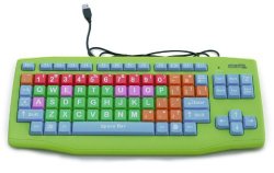Plugable USB Kids Keyboard (Extra Large Keys – Color Coded)
