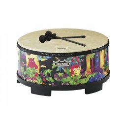 Remo KIDS PERCUSSION, Gathering Drum, 16 Diameter, 8 Height,  Rain Forest Fabric