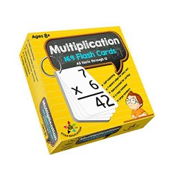 Star EducationTM Multiplication Flash Cards, 0-12 (All Facts-169 Cards) With 2 Rings