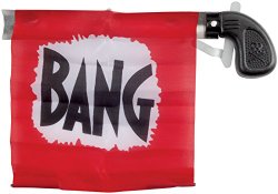 Star Power Starter Prank Bang Gun Flag Pistol Red Black White 5″