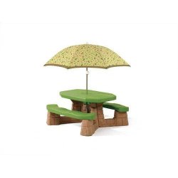Step2  Naturally Playful Picnic Table with Umbrella