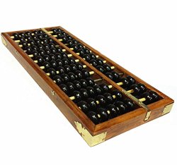 Wowlife Vintage-Style Chinese Wooden Abacus, Chinese Lucky Calculator