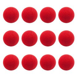 12-Pack of Novelty Red Foam Clown Noses by Pudgy Pedro’s Party Supplies