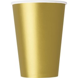 12oz Gold Paper Cups, 10ct