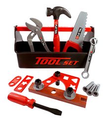 21 Piece Workshop Tool Box Toy Set for Kids