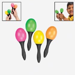 24 Pc Toy Maracas – Small – 12 Pair Per Order – Great Party Favors for Fiesta!