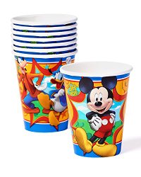 American Greetings Mickey Mouse Clubhouse 9 oz. Paper Party Cups, 8 Count, Party Supplies Novelty