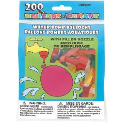 Balloon 200 pc Water Bomb w/Nozzle