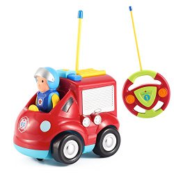 Cartoon R/C Fire Truck Car Radio Control Toy for Toddlers by Liberty Imports