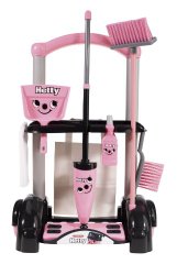 Casdon Hetty Cleaning Trolley (Pink And Black)