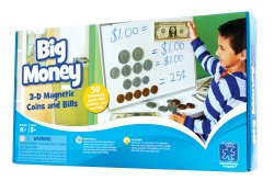 EDUCATIONAL INSIGHTS BIG MONEY MAGNETIC COINS AND BILLS
