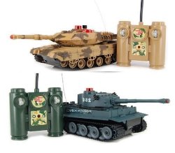 iPlay RC Battling Tanks -Set of 2 Full Size Infrared Radio Remote Control Battle Tanks – RC Tanks