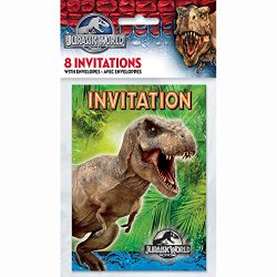 Jurassic World Party Invitations, 8ct