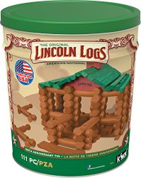 Lincoln Logs 100th Anniversary Tin Building Set