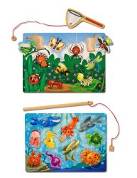 Melissa & Doug Fishing And Bug Catching Magnetic Game Bundle (Pack of 2)