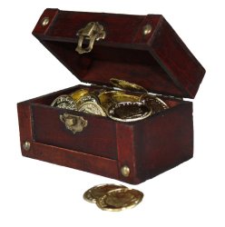 Mini Treasure Chest Full of Coins