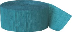 Party Streamer, 81-Feet, Teal Green