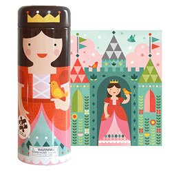 Petit Collage Eco-friendly Toys – Princess Puzzle – Royal Castle Tin Canister Puzzle