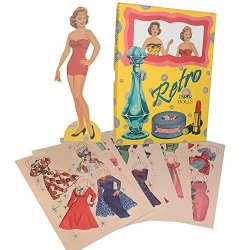 Retro Paper Dolls Set – Fashions From The 50s 2 Dolls & 10 Pages of Outfits