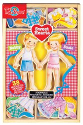 T. S. Shure Sweet Hearts Wooden Magnetic Dress-Up Dolls