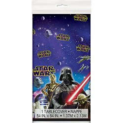 Unique Plastic Star Wars Table Cover, 84-Inch by 54-Inch