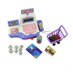 Voberry Baby Educational Toy Pretend Play Register & Scanner Supermarket Cash Toys