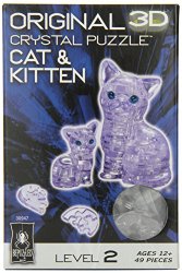 3D Crystal Puzzle Cat and Kitten