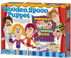 4M Wooden Spoon Puppet Theatre Kit