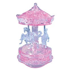 BePuzzled Carousel Crystal Puzzle, Pink