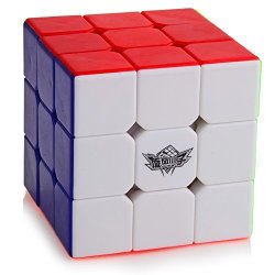 Cyclone Boys Magic Cube 3x3x3 Stickerless Speed Puzzle Cube(56mm)