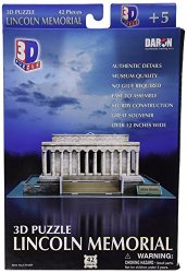 Daron Lincoln Memorial 3D Puzzle, 42-Piece